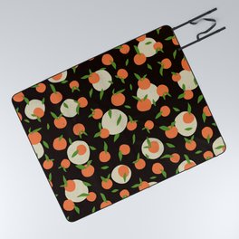 Black tangerine pattern Picnic Blanket