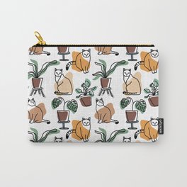 Cat in plants Carry-All Pouch