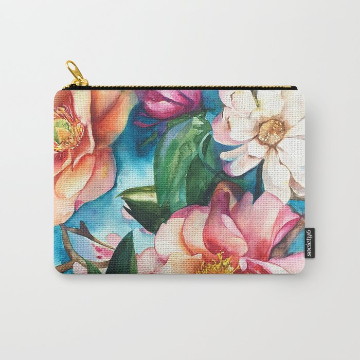 Tropical Floral I Carry-All Pouch