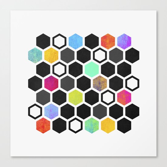 Hexagons Canvas Print