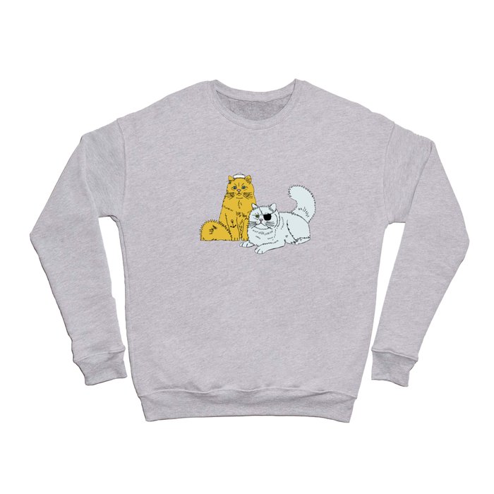 Navy Cats Crewneck Sweatshirt