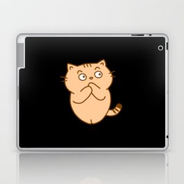 Shush  Kitty Brown Kitten Is A Quiet Cat Laptop Skin