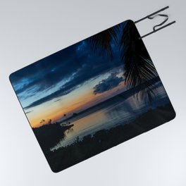 Sunset on Spanish Cay Bahamas Picnic Blanket