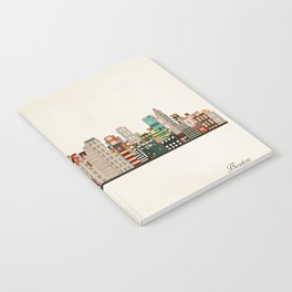 boston city skyline Notebook