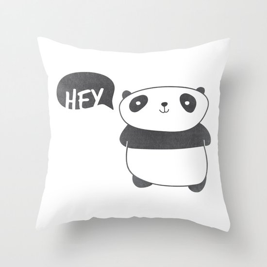 Panda Friend Throw Pillow