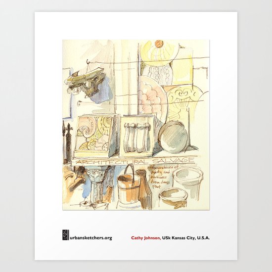 Cathy Johnson, "Architectural Salvage" Art Print