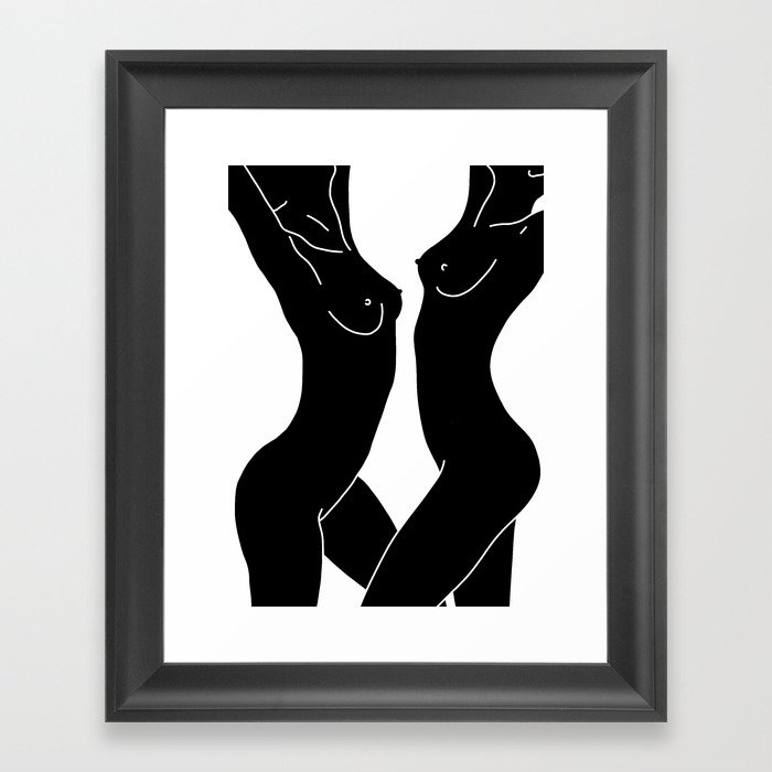 Nude Abstract Framed Art Print