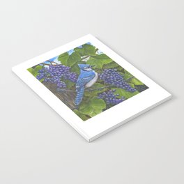 Blue Jay and Grapes Notebook