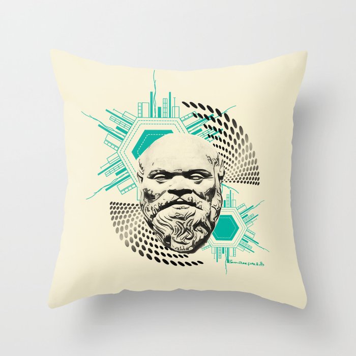 Socrates! Throw Pillow