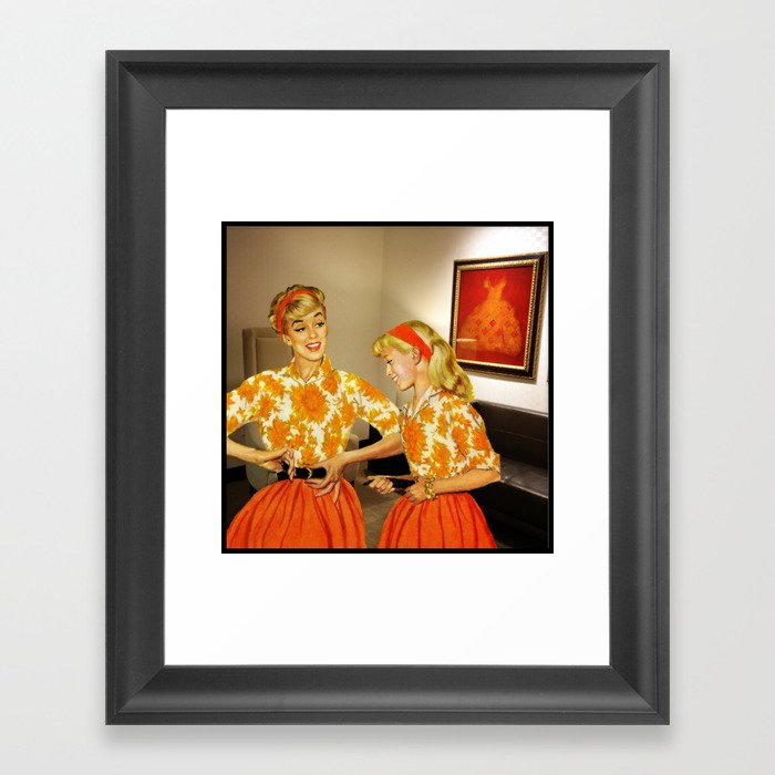 Daughter and Her Narcissistic Mother Framed Art Print