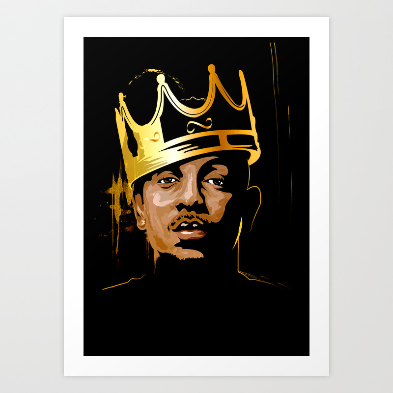 Kendrick Lamar Hip Hop Kings Collections Art Print By Shanecatneyart Society6