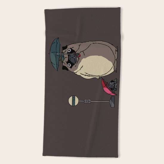 PUGTORO Beach Towel