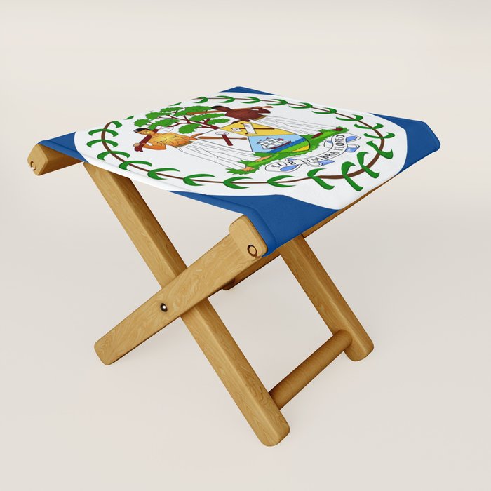 flag of belize-Belice, Belizean,Belize City,beliceno,Belmopan Folding Stool