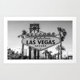 Las Vegas vintage vibe Art Print