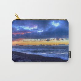 Stormy Icelandic Sunset Carry-All Pouch | Nature, Photo, Landscape 