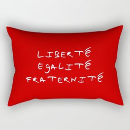 motto of France 4  liberté, égalité, fraternité. Rectangular Pillow