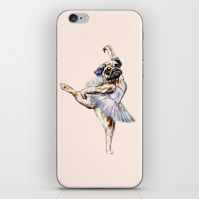 Pug Ballerina in Dog Ballet | Swan Lake  iPhone Skin