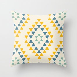 Abstract diamond pattern Throw Pillow