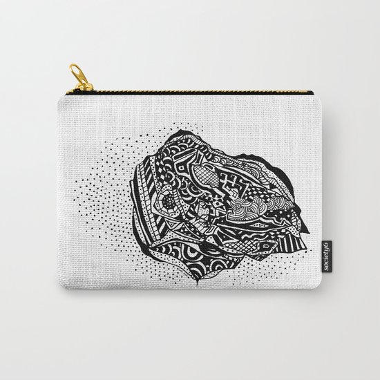 Hong Kong Dim Sum Wonton Doodle in BW Carry-All Pouch