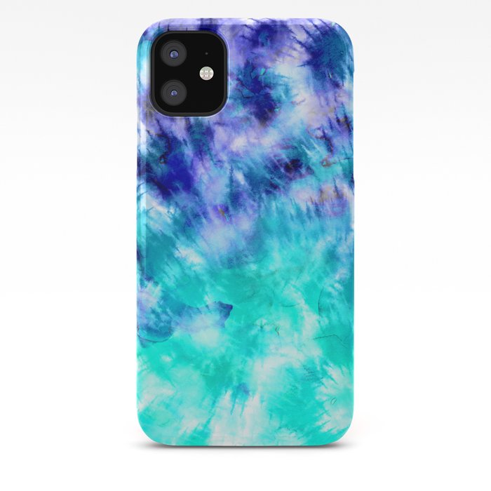 modern boho blue turquoise watercolor mermaid tie dye ...