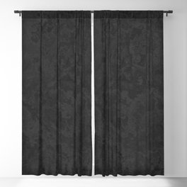 Marble Granite - Classic Sleek Slate Charcoal Black Blackout Curtain