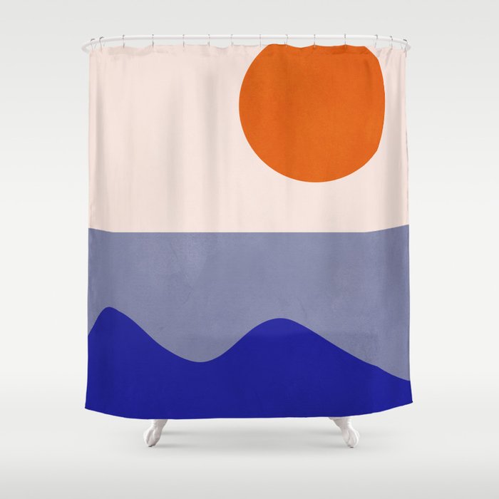 abstract minimal 50 Shower Curtain