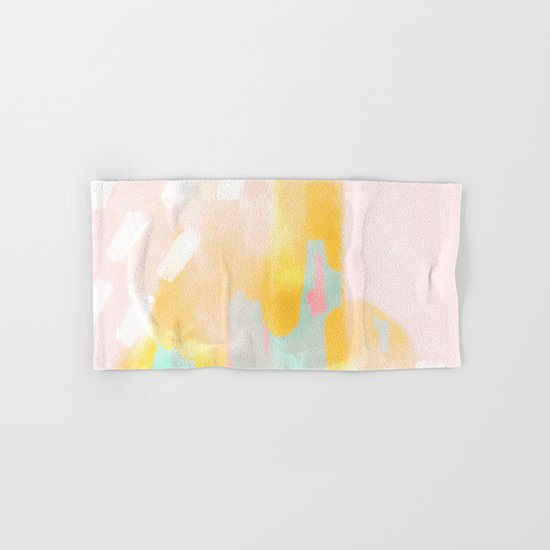 Soft Pastel summer abstract Hand & Bath Towel
