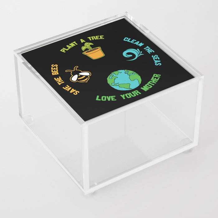 Love Your Mother Earth Acrylic Box