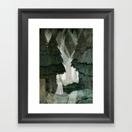 Pine Forest Clearing Framed Art Print