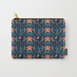 Tangerine Damask Carry-All Pouch