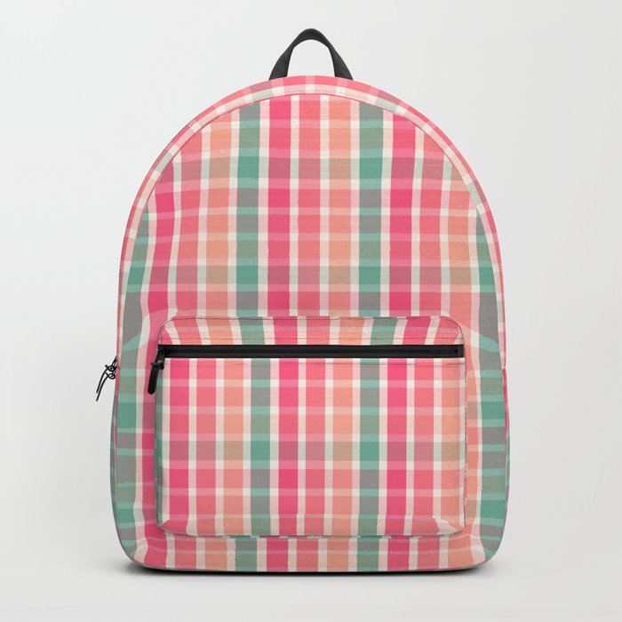 Gingham Cute Pastel Cottage Pattern Backpack