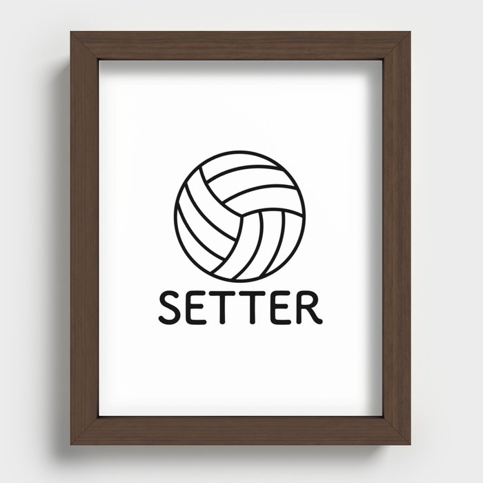 Volleyball Recessed Framed Print