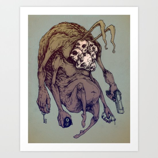 Bunny Creep Art Print