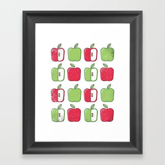 APPLE SMAPPLE DAPPLE HAPPLE PAPPLE Framed Art Print