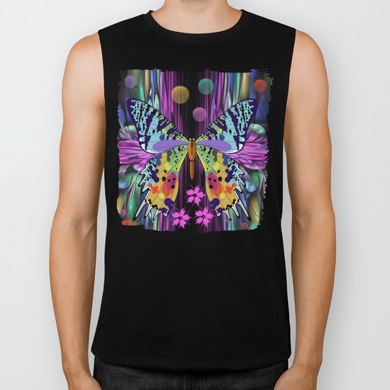 Summer butterfly Biker Tank