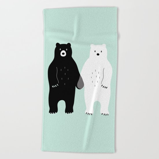 Gray Beach Towel