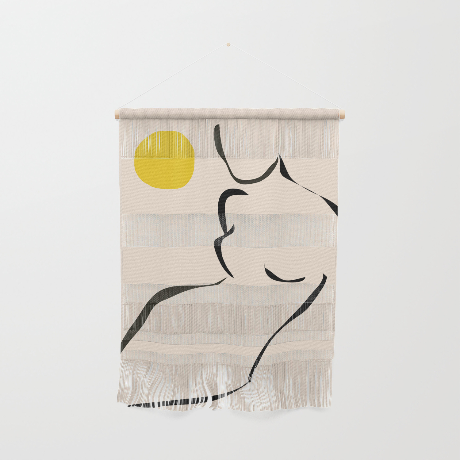 Abstract Minimal Nude Wall Hanging By Thindesign Society6