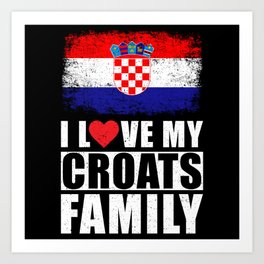 Croats Family Art Print