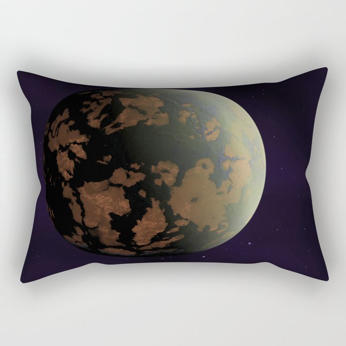 Green Planet Rectangular Pillow