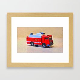 Toy Fire Truck Art Framed Art Print