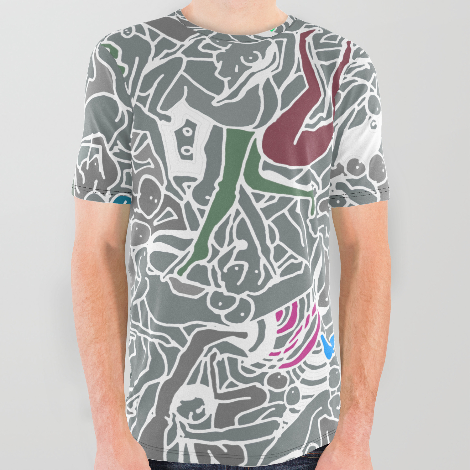 Travel Bodies All Over Graphic Tee By Wontondoodles Society6