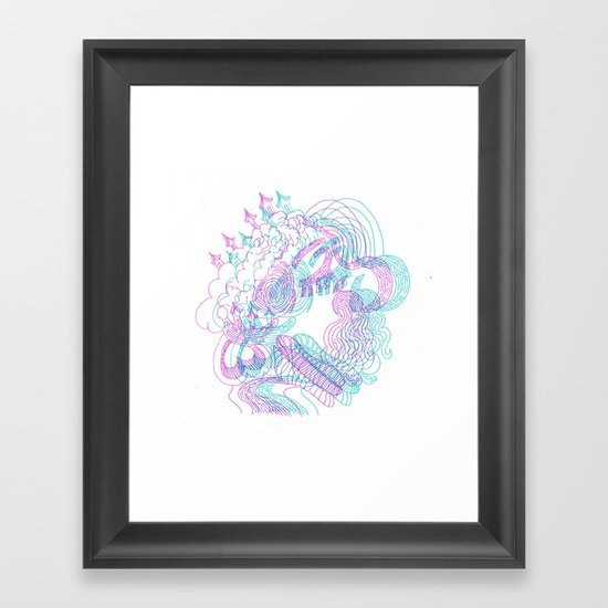 dreams in color Framed Art Print