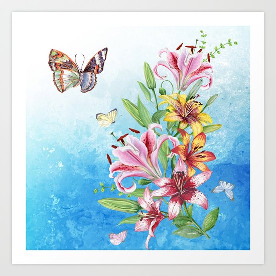 Flowers bouquet #19 Art Print