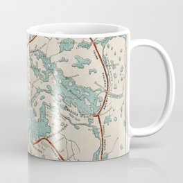 Vintage Map of Georgian Bay and Muskoka Lakes Mug