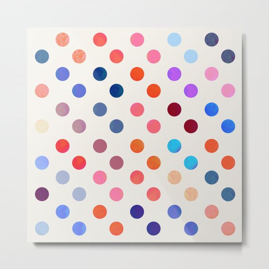 Polka Proton Metal Print