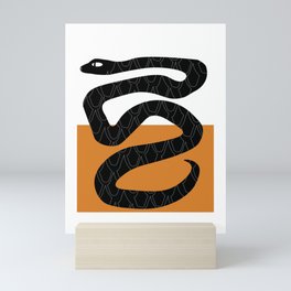 Simple Black Snake Mini Art Print