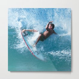 Surfing "Aukai Slasher" Metal Print | Surfing, Taylorknox, Actionsports, Nature, Stormprooffilms, People, Hawaii, Surfinghawaii, Pop Art, Photo 