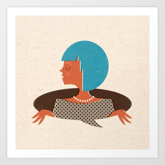 Speak Up Art Print