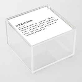 Grandma Definition Acrylic Box