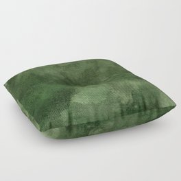 Green Watercolor Texture Floor Pillow